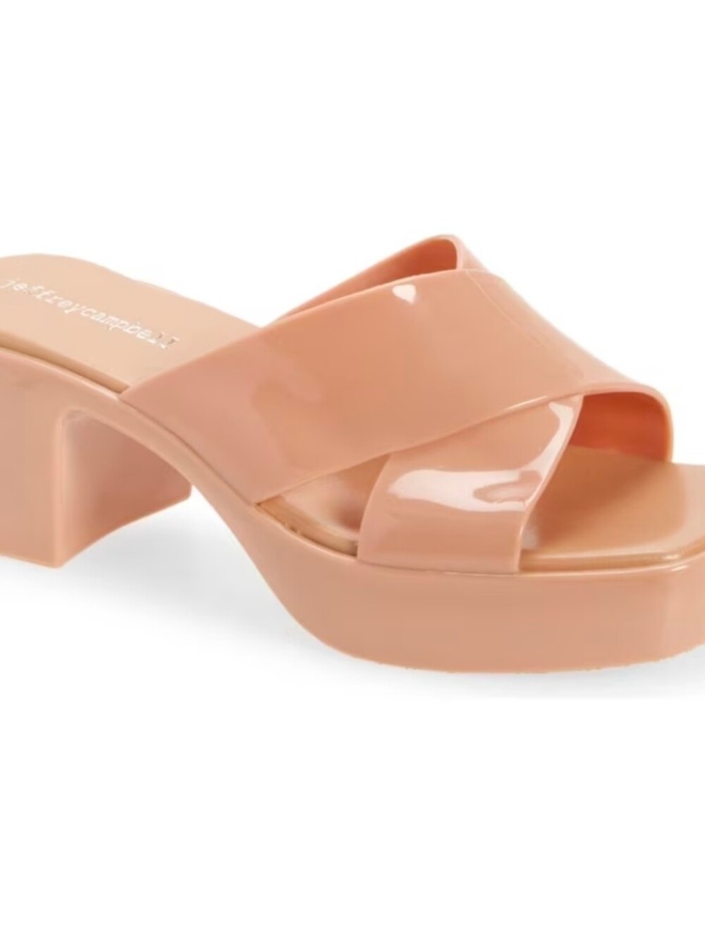 Jeffrey Campbell Jelly Blush Platform Slide Sandal Size 6